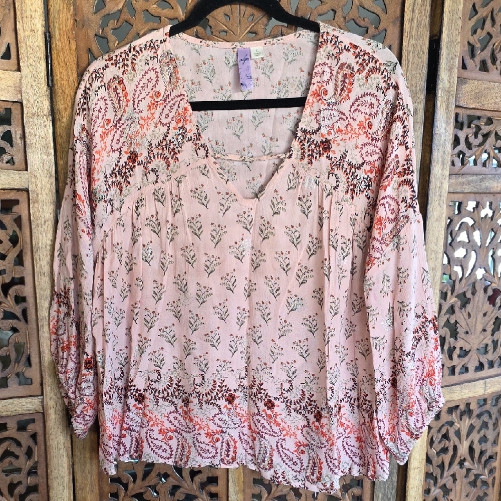 Alya Floral Pink Women's Top